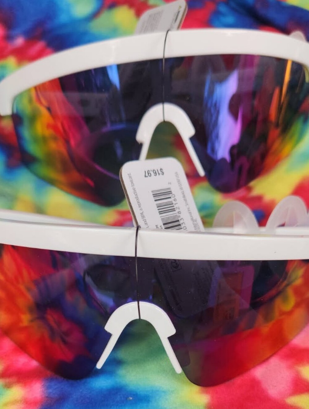 Wrangler White Rimmed Party Sunglasses